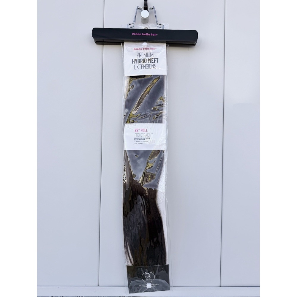 Donna Bella Hybrid Weft Extension Full Pack 22" Retired Hybrid Design Brown #2